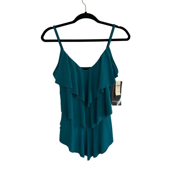 NWT Magic Suit Rita Tankini Top Teal Size 8 - Picture 3 of 6